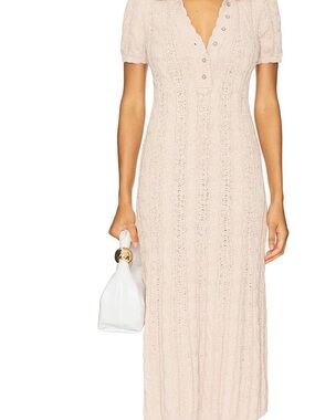 NWT Free People Amory Dress knit sand dollar size XS